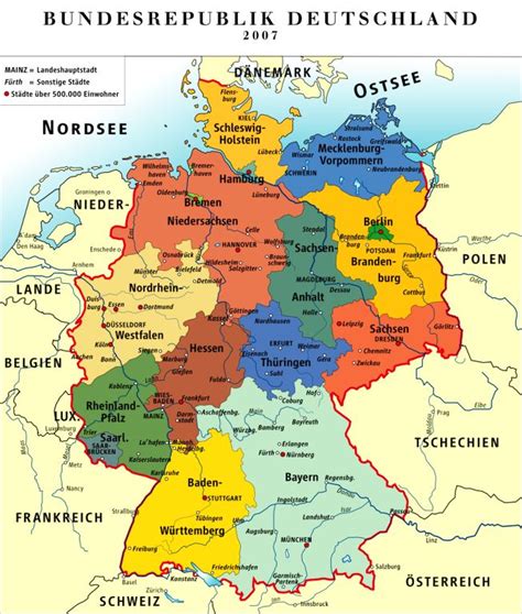 map of german states.